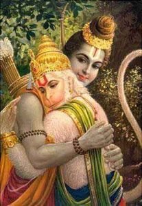 Hanuma Embracing Lord Rama Hanuma